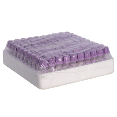 EDTA K2 / K3 Micro EDTA أنابيب 0.2 مل أنبوب شعري أرجواني