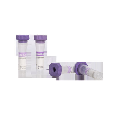 Micro K2 EDTA Capillary Blood Collection أنابيب لافندر غطاء مطاطي