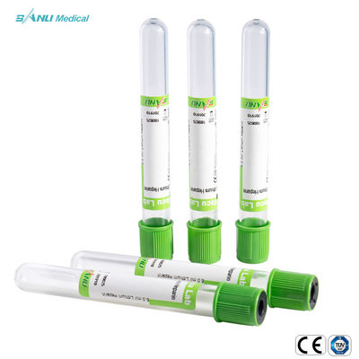 جمع الدم القابل للتصرف Green Top Heparin Tube CE