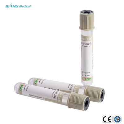 SANLI 4ml فراغ جمع الدم أنابيب أنبوب فلوريد الصوديوم للجلوكوز