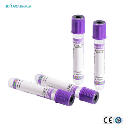 أنابيب جمع الدم الزجاجية ISO9001 أنبوب 5ml Lavender Top EDTA