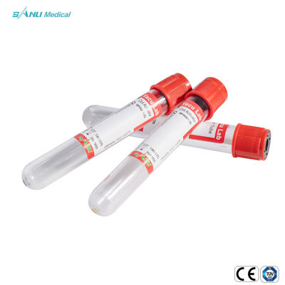 الأحمر الأعلى فراغ جمع أنابيب أنبوب PET Clot Activator