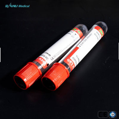 الأحمر الأعلى فراغ جمع أنابيب أنبوب PET Clot Activator