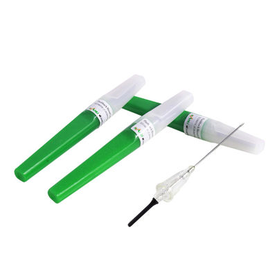 11/4 &quot;إبر جمع الدم فلاش باك فراغ اللون الأخضر 21G 0.8x31mm