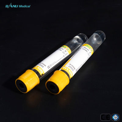 المتاح PET فراغ جمع الدم أنابيب جلطة المنشط مع هلام 16x100mm