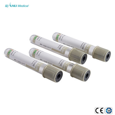 فلوريد الصوديوم فراغ جمع الدم أنابيب الجلوكوز 3ml PET رمادي الأعلى
