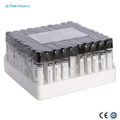 13x75mm فراغ أنابيب جمع الدم ESR مع 0.129mol / L سيترات الصوديوم