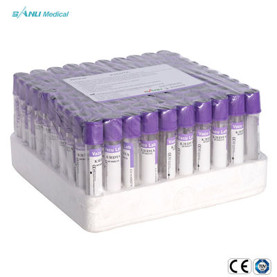 أنابيب جمع الدم البلاستيكية المعتمدة من CE PET 13x75mm K2