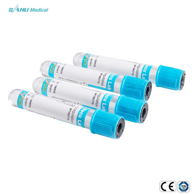 أنبوب اختبار تخثر الدم سيترات الصوديوم 13x100mm لفحص معلمات التخثر