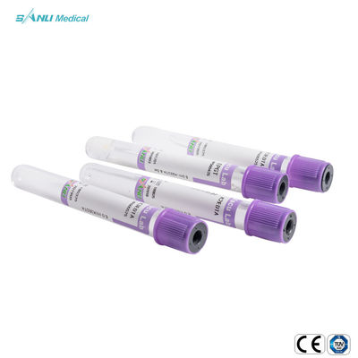 أنابيب جمع الدم الزجاجية المعتمدة من CE EDTA K3 13x75mm لتحديد أمراض الدم