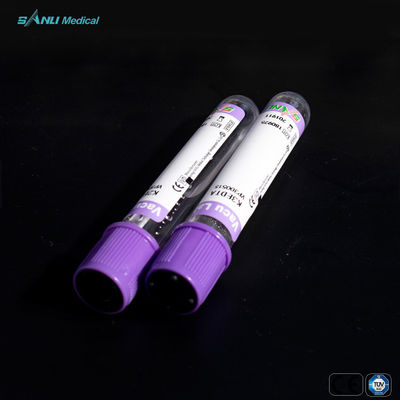 أنابيب جمع الدم الزجاجية المعتمدة من CE EDTA K3 13x75mm لتحديد أمراض الدم