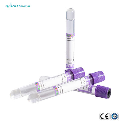 أنابيب جمع الدم الزجاجية EDTA K2 مع جل 13x75mm لأمراض الدم