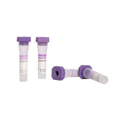 K3 EDTA Micro EDTA أنابيب 0.2 مل أنبوب شعري أرجواني