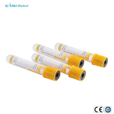 هلام الجلطة المضافة SSGT الزجاج فراغ جمع الدم أنبوب 5-9ml IVD 16x100mm
