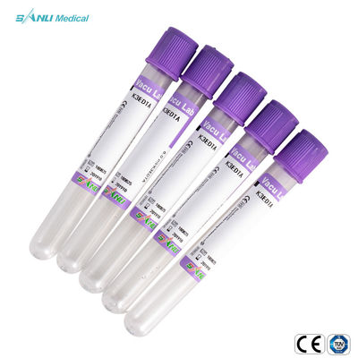 أنبوب جمع الدم فراغ EDTA 8ml 10ml مادة PET
