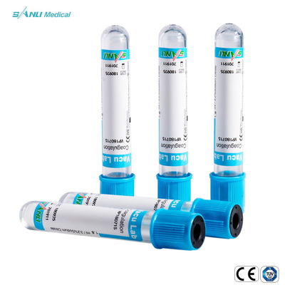 10ml الطبية فراغ التخثر الدم أنبوب اختبار المتاح CE 13x75mm
