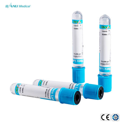 10ml الطبية فراغ التخثر الدم أنبوب اختبار المتاح CE 13x75mm