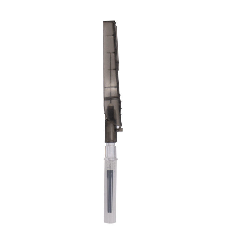 إبرة جمع دم متعددة العينات آمنة 22Gx1 `` 0.7x19mm لون أسود